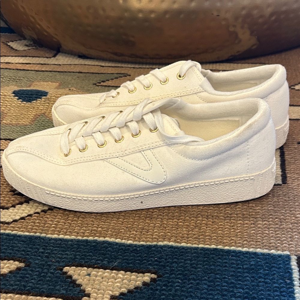 Tretorn for J Crew White Canvas Sneakers - Picture 4 of 6